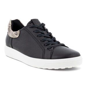 Ecco Black Limestone Snake Sneaker